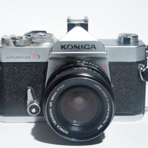 Konica	Appareil photo argentique Autoreflex T3 24x36mm	135 + objectif 28mm