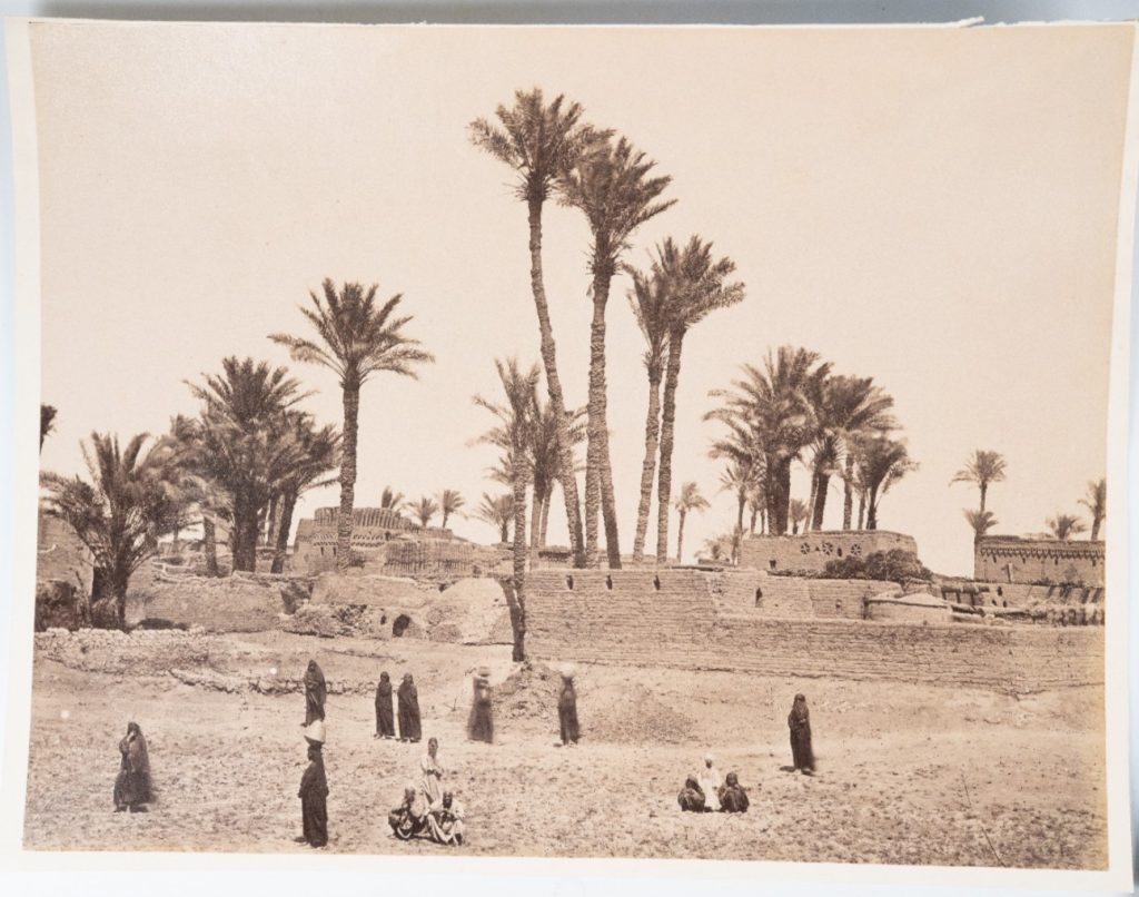 PHOTO Albumine Egypte Village 21X27cm 1880