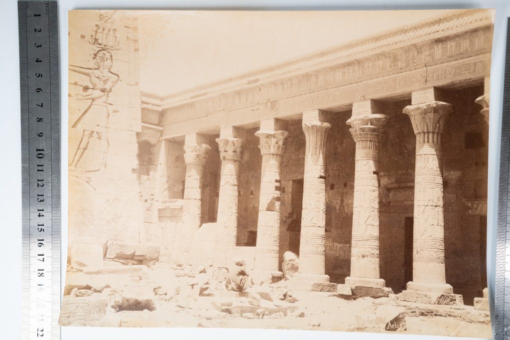 PHOTO Albumine Egypte Temple de Philæ 21X27cm 1880