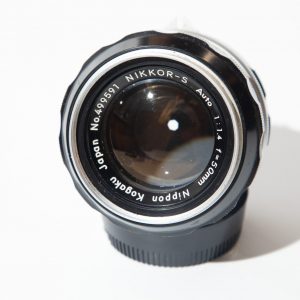 OBJECTIF photo Argentique Nikon	Nikkor-S auto 50mm 1,4 pré-AI 	1962	24x36mm