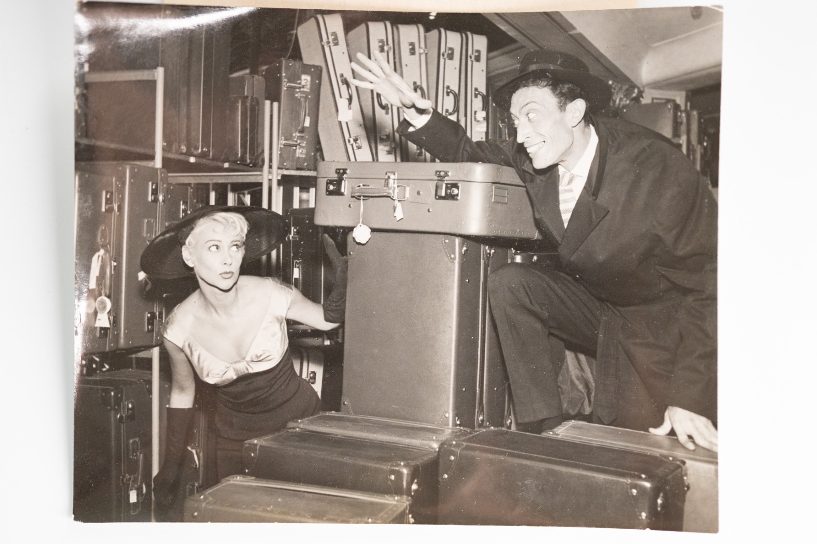 Photo Argentique Martine Carol et Philippe Clay film "Nathalie" 13X16cm 1950