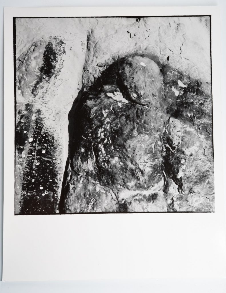 PHOTO Argentique, Baryté Abstrait photo artistique détail de rocher 20X20cm