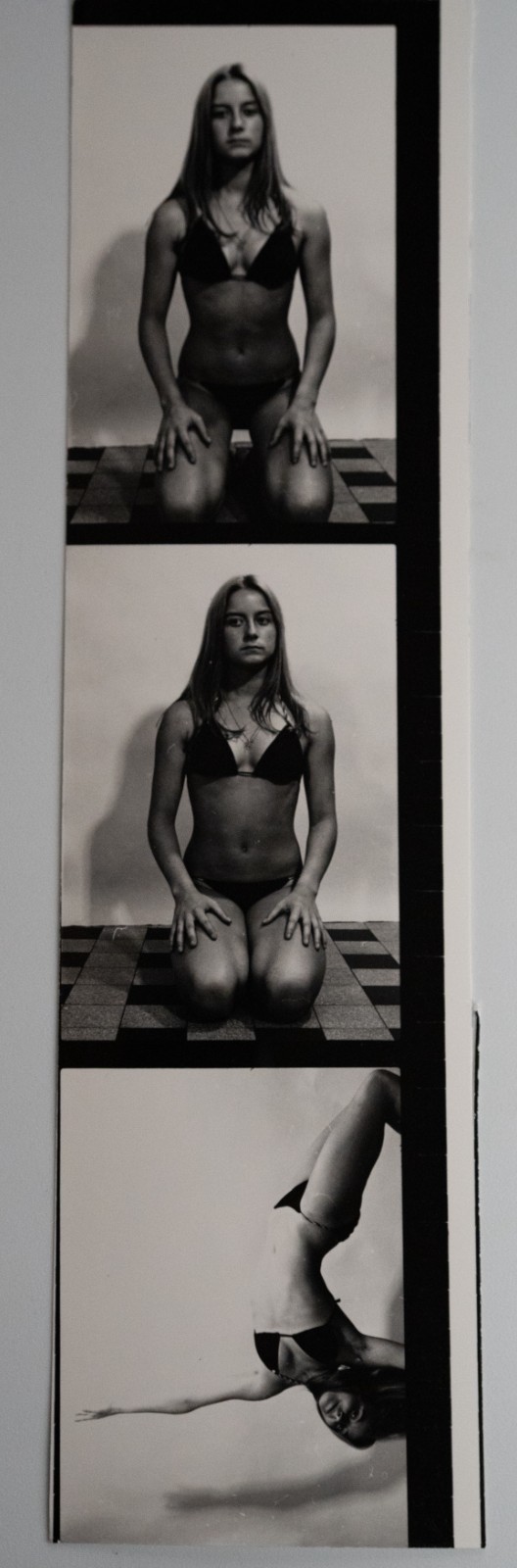 PHOTO Argentique France Planche contact femme nue vue 6X6cm 1980