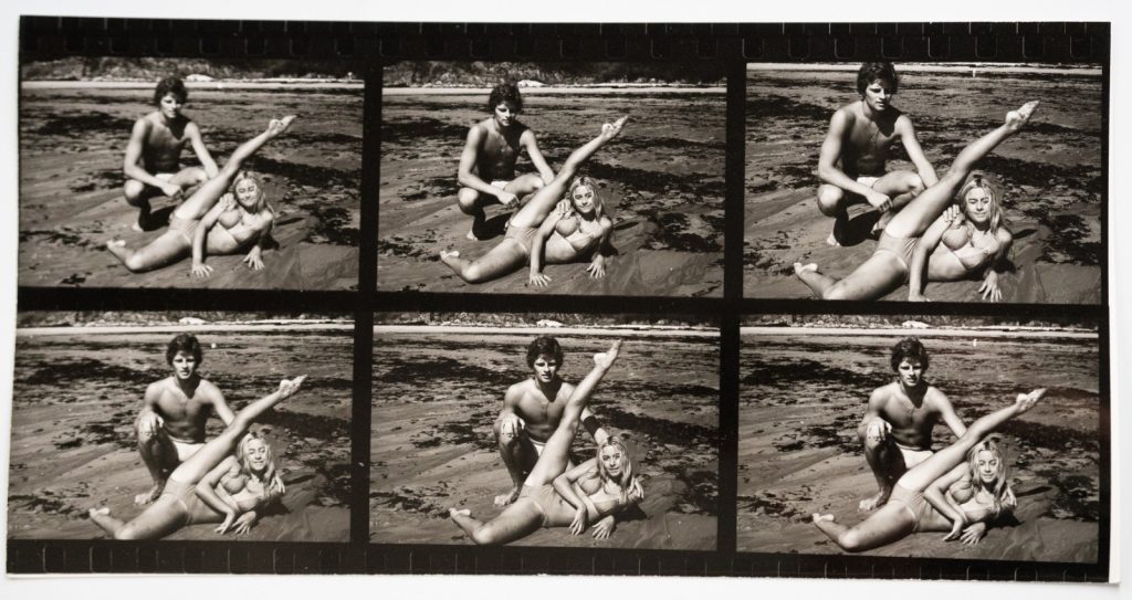 PHOTO Argentique France Planche contact femme nue vue 6X6cm 1980