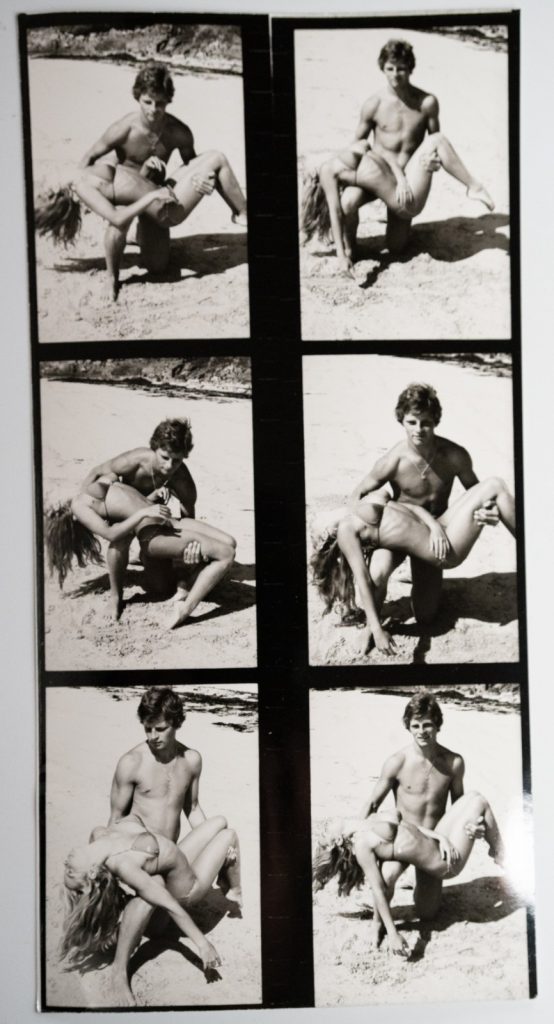 PHOTO Argentique France Planche contact femme nue vue 6X6cm 1980