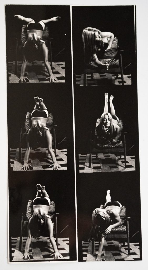 PHOTO Argentique France Planche contact femme nue vue 6X6cm 1980