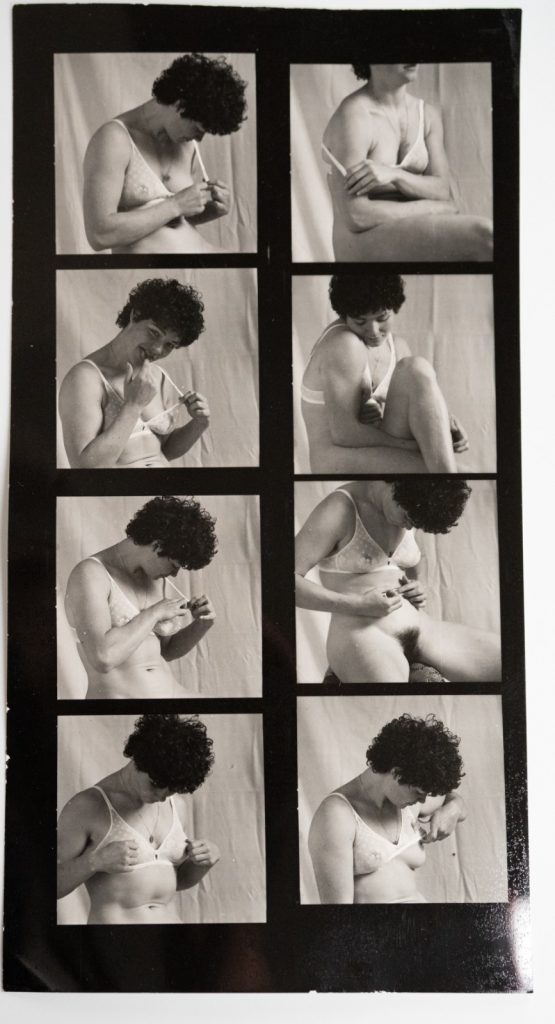 PHOTO Argentique France Planche contact femme nue vue 6X6cm 1980