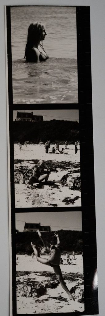 PHOTO Argentique France Planche contact femme nue vue 6X6cm 1980
