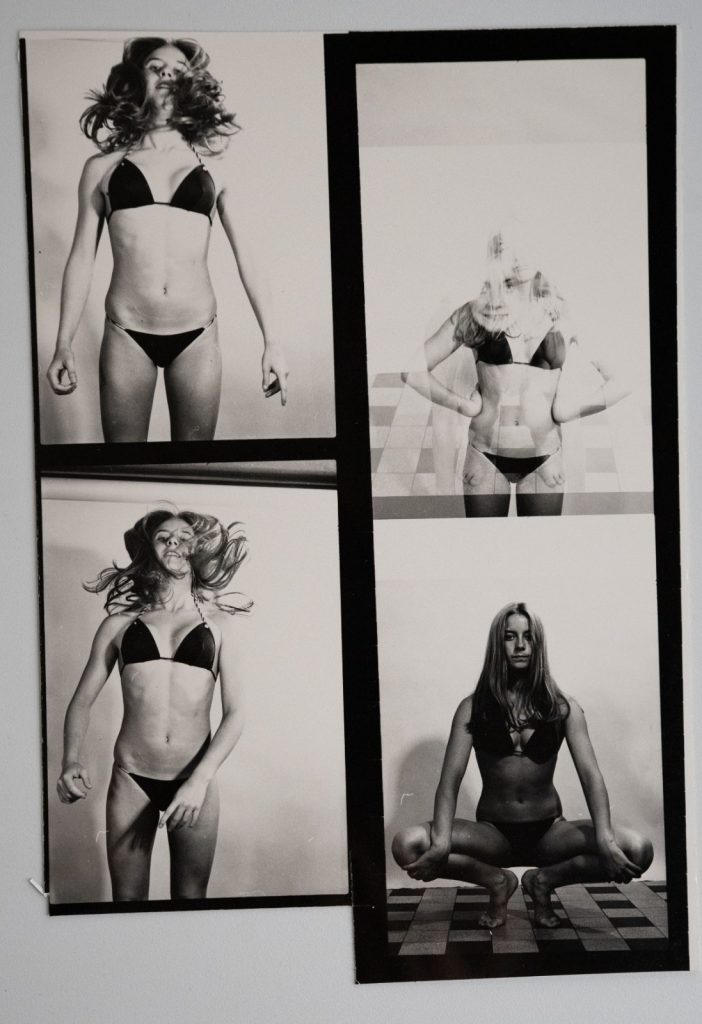 PHOTO Argentique France Planche contact femme nue vue 6X6cm 1980