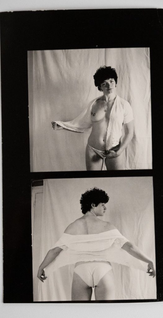 PHOTO Argentique France Planche contact femme nue vue 6X6cm 1980
