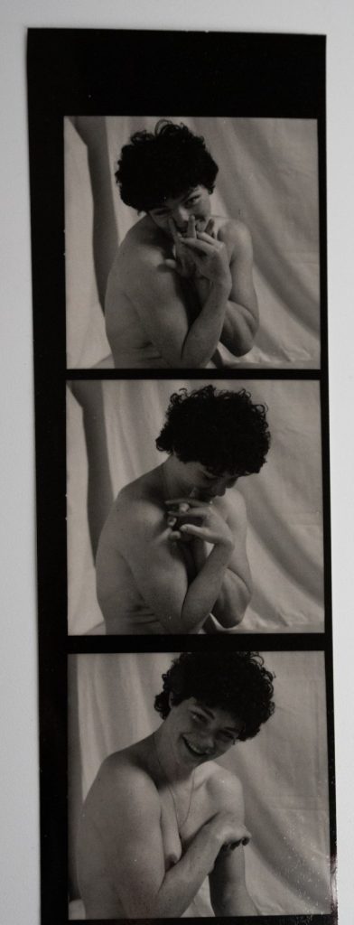 PHOTO Argentique France Planche contact femme nue vue 6X6cm 1980