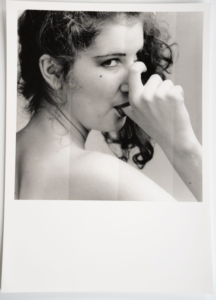 TIRAGE PHOTO Argentique France Tirage test jeune femme 11X11cm 1970