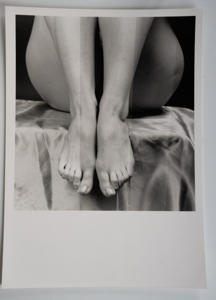 TIRAGE PHOTO Argentique France Tirage test jeune femme 11X11cm 1970