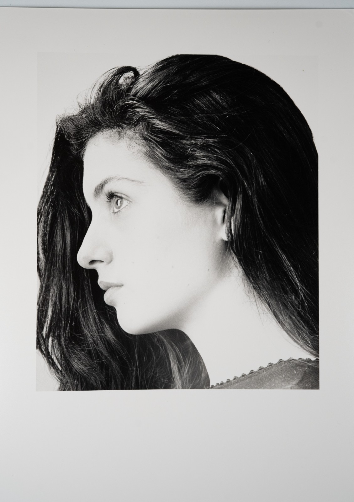 TIRAGE PHOTO Argentique France Portrait de femme Pin-Up 18X24cm 1980