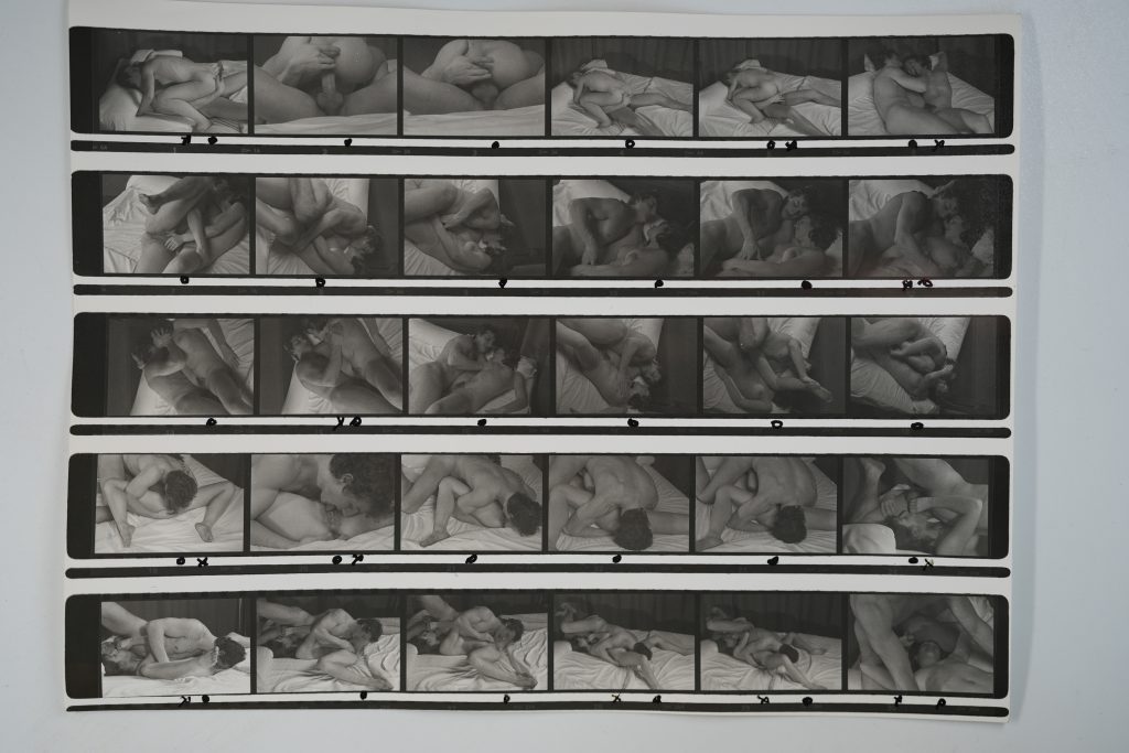 TIRAGE PHOTO Argentique Planche contact Couple scène de sexe 18X24cm 1980