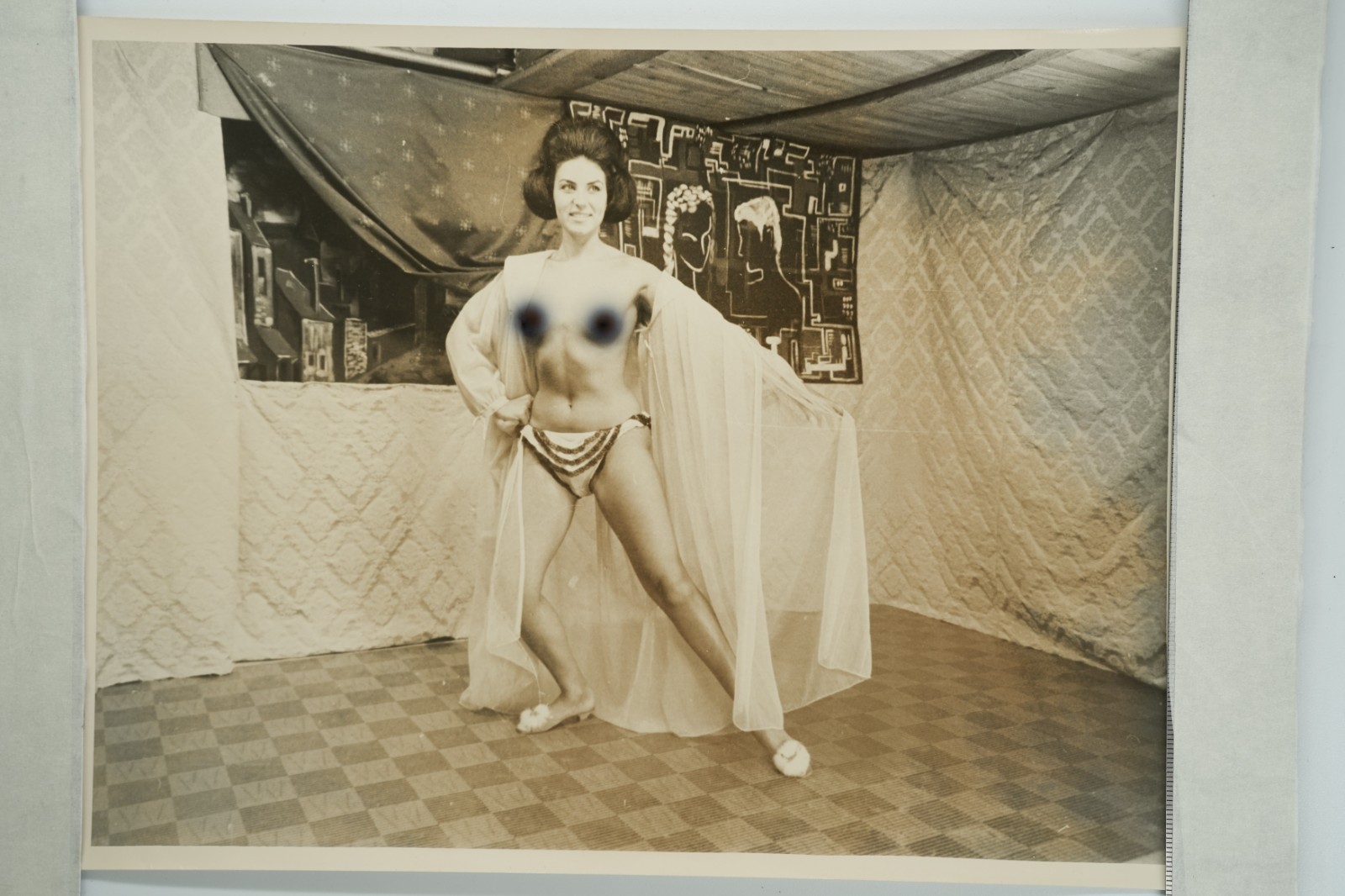 Photo Argentique France PINUP FEMME NUE NU ARTISTIQUE 18X24cm 1960