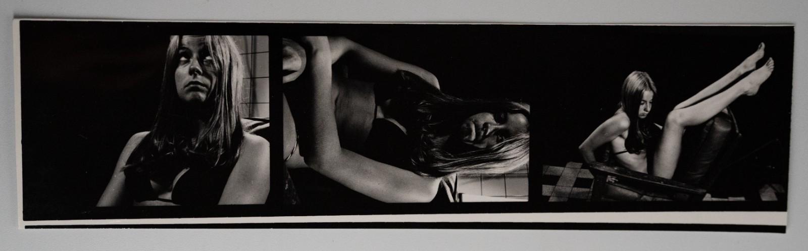 PHOTO Argentique France Planche contact femme nue vue 6X6cm 1980