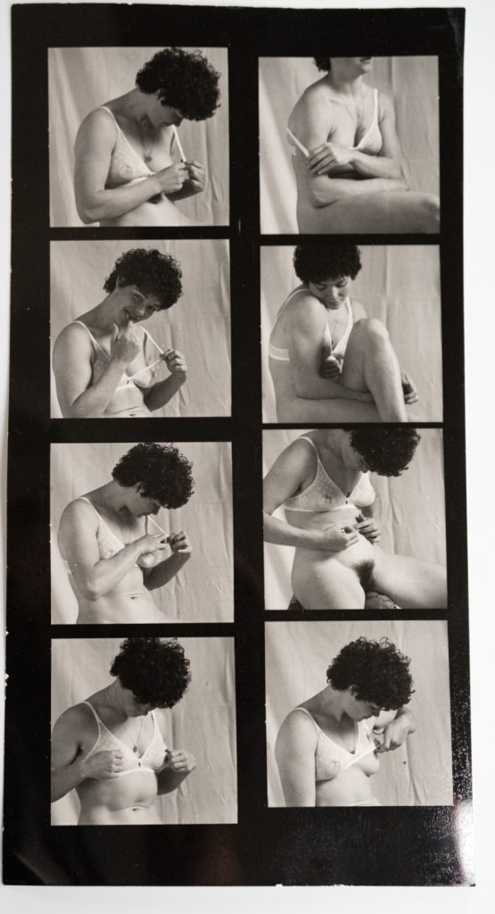 PHOTO Argentique France Planche contact femme nue vue 6X6cm 1980