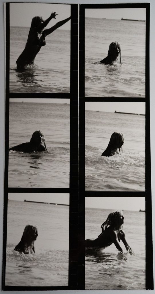 PHOTO Argentique France Planche contact femme nue vue 6X6cm 1980