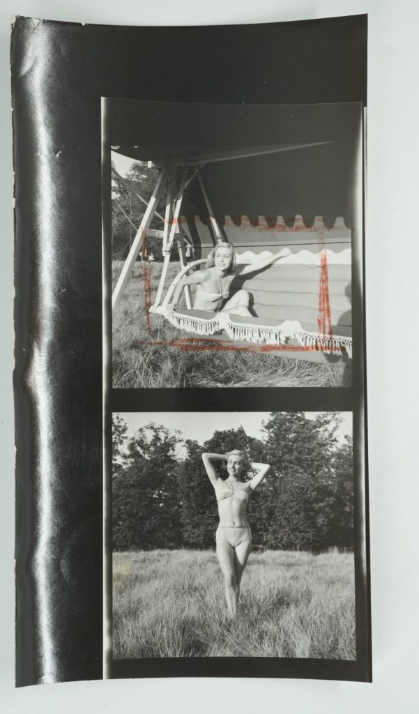 Photo Argentique France PINUP FEMME NUE NU ARTISTIQUE 6X6ccm par vue 1960