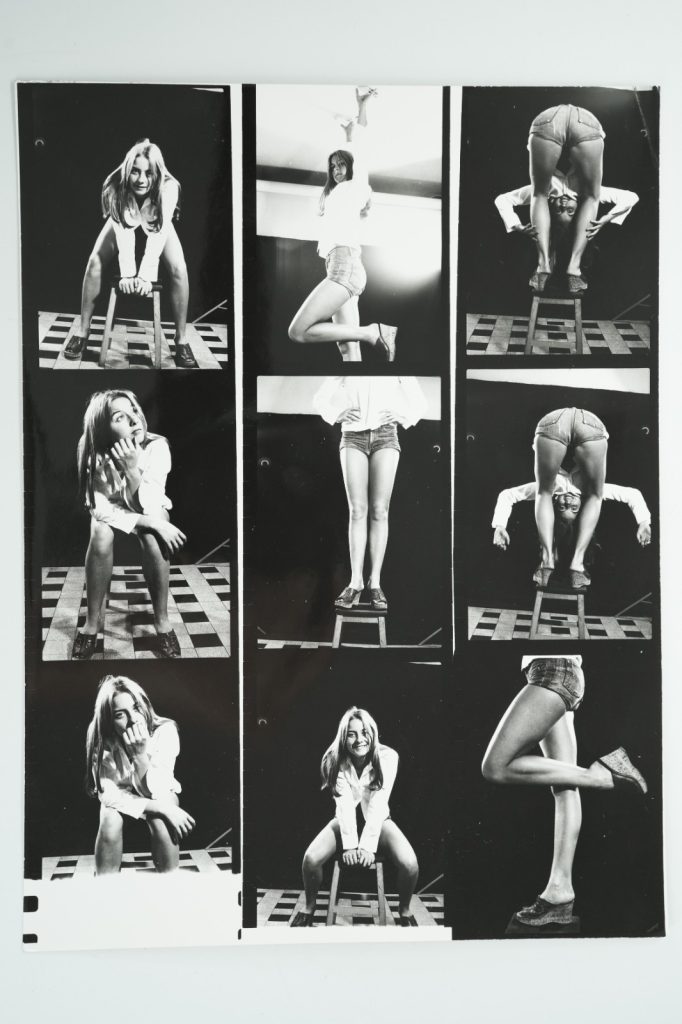 PHOTO Argentique France Planche Contact Nu artistique femme nue 18X24cm 1980