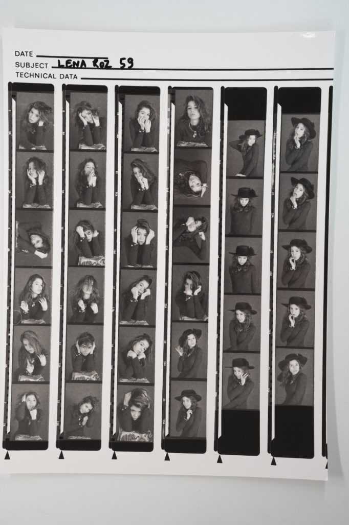 photo Argentique France planche contact nu artistique femme nue 21X29cm 1980