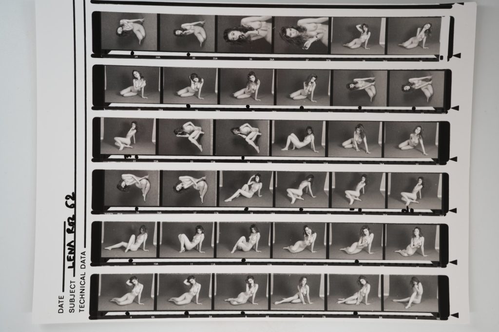 photo Argentique France planche contact nu artistique femme nue 21X29cm 1980