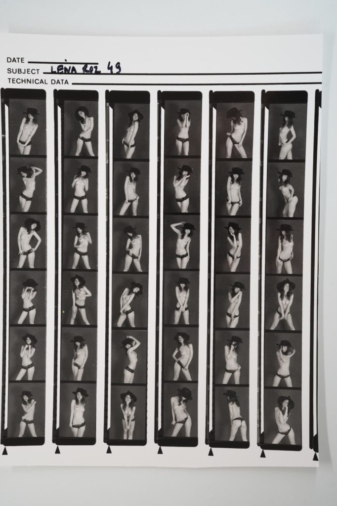 photo Argentique France planche contact nu artistique femme nue 21X29cm 1980