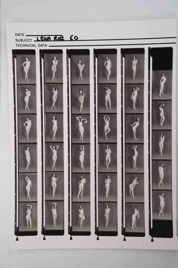 photo Argentique France planche contact nu artistique femme nue 21X29cm 1980