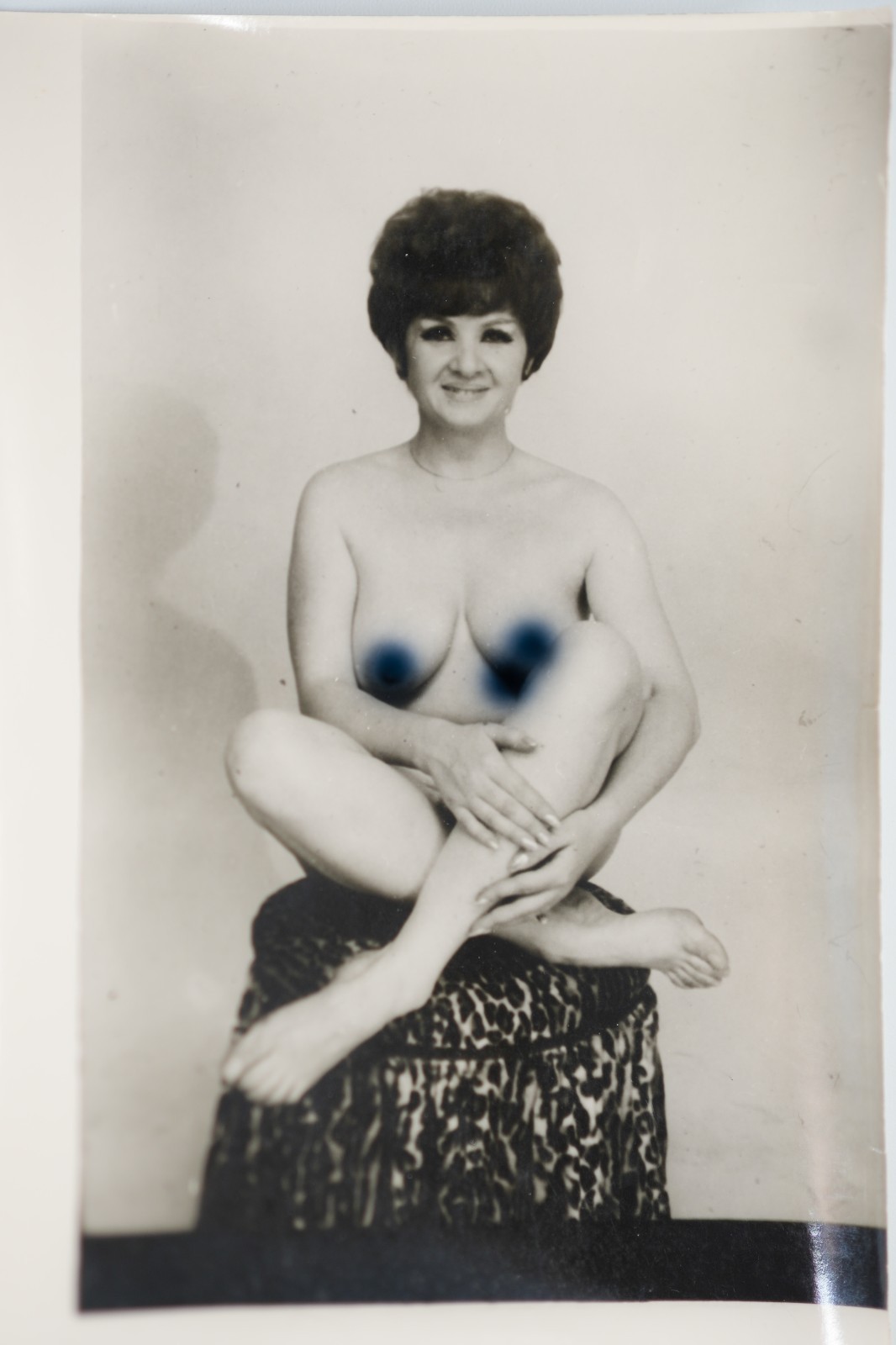 TIRAGE PHOTO TIRAGE PHOTO ARGENTIQUE 1960 FEMME NUE NU ARTISTIQUE STUDIO 11X16cm