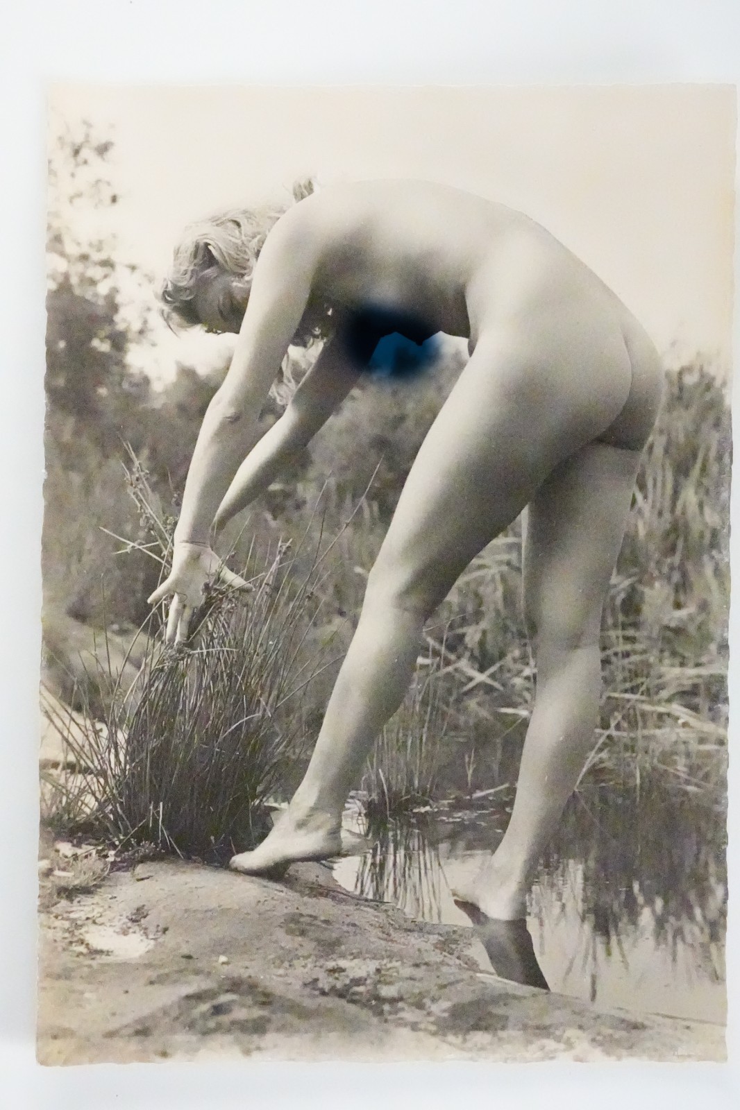 TIRAGE PHOTO 1960 PINUP FEMME NUE NU ARTISTIQUE FORMAT 10X15cm