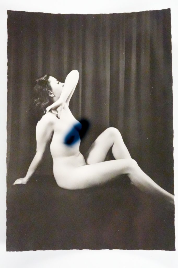 TIRAGE PHOTO	  1960	PINUP FEMME NUE NU ARTISTIQUE FORMAT 10X15cm