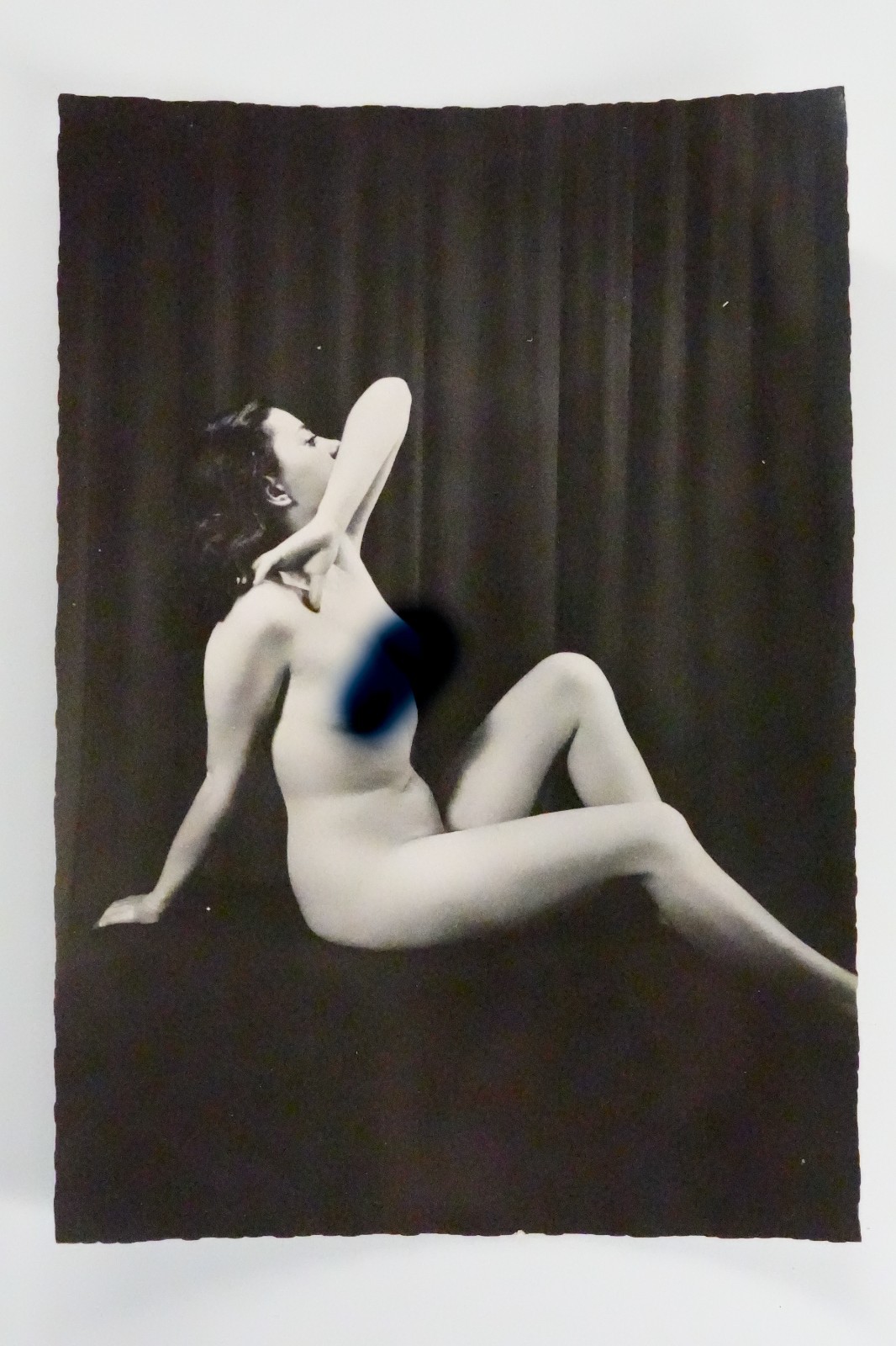 TIRAGE PHOTO 1960 PINUP FEMME NUE NU ARTISTIQUE FORMAT 10X15cm