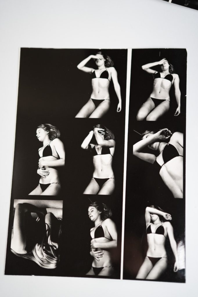 PHOTO Argentique France Planche contact Femme nue nu artistique 18X24cm vue 6X6C