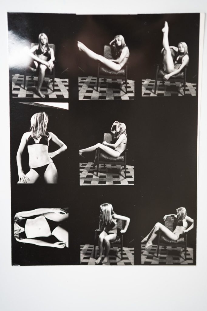 PHOTO Argentique France Planche contact Femme nue nu artistique 18X24cm vue 6X6C