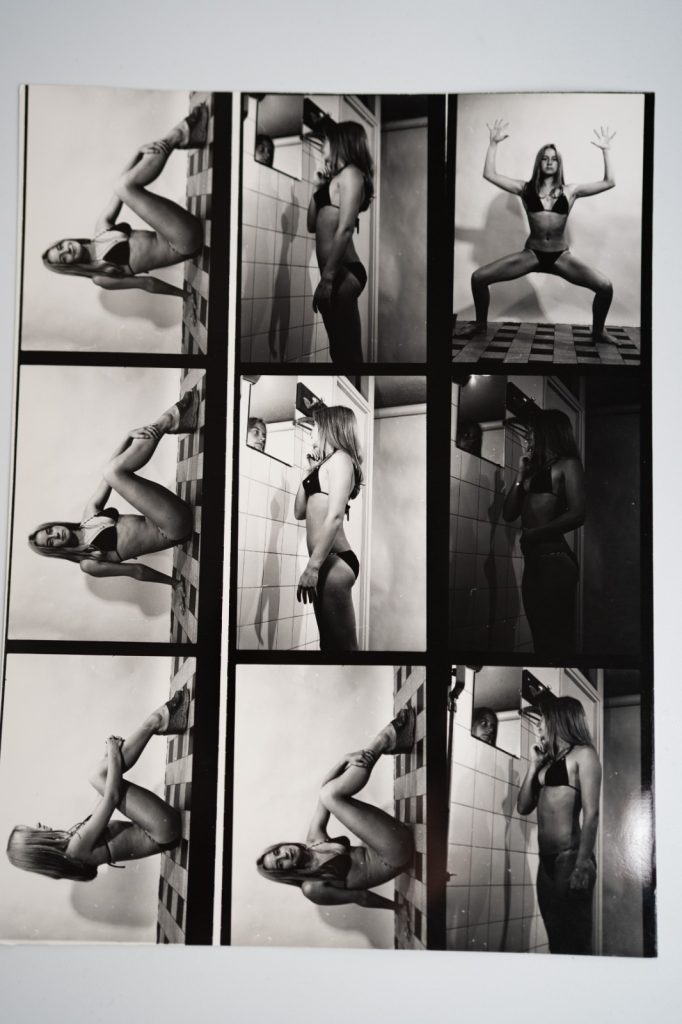 PHOTO Argentique France Planche contact Femme nue nu artistique 18X24cm vue 6X6C