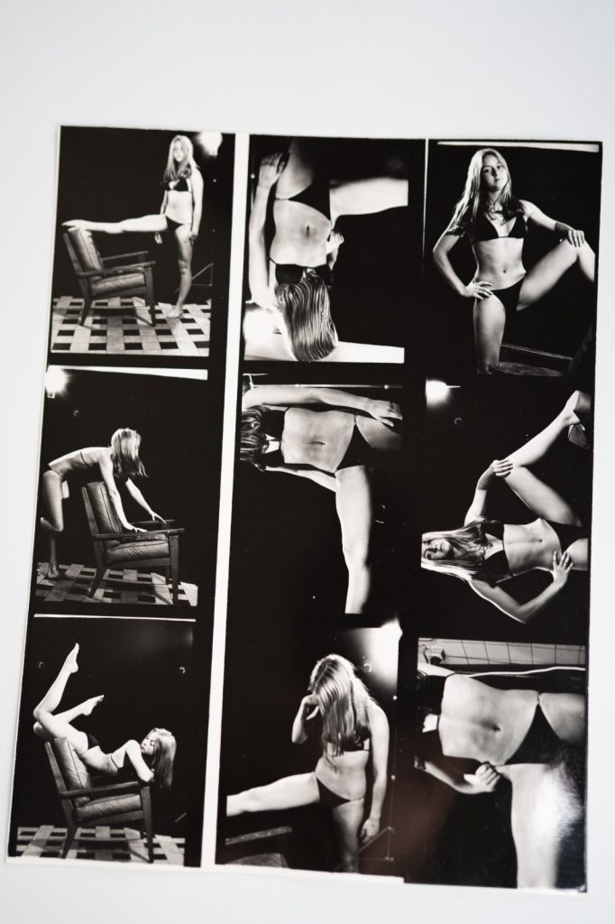 PHOTO Argentique France Planche contact Femme nue nu artistique 18X24cm vue 6X6C