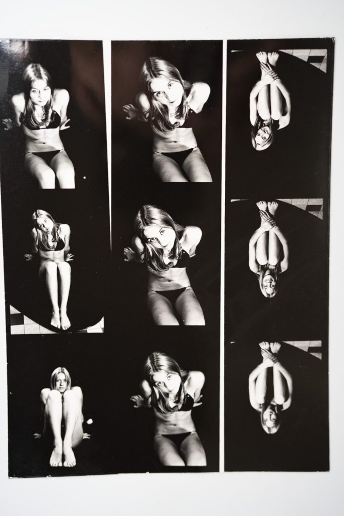 PHOTO Argentique France Planche contact Femme nue nu artistique 18X24cm vue 6X6C