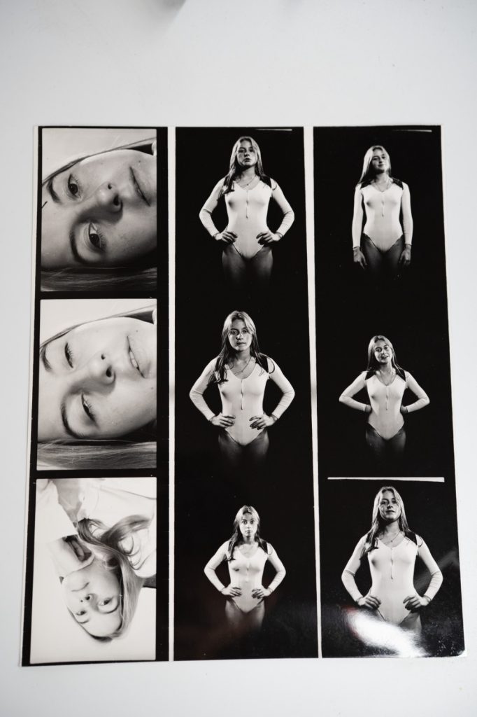PHOTO Argentique France Planche contact Femme nue nu artistique 22X27cm vue 6X6c