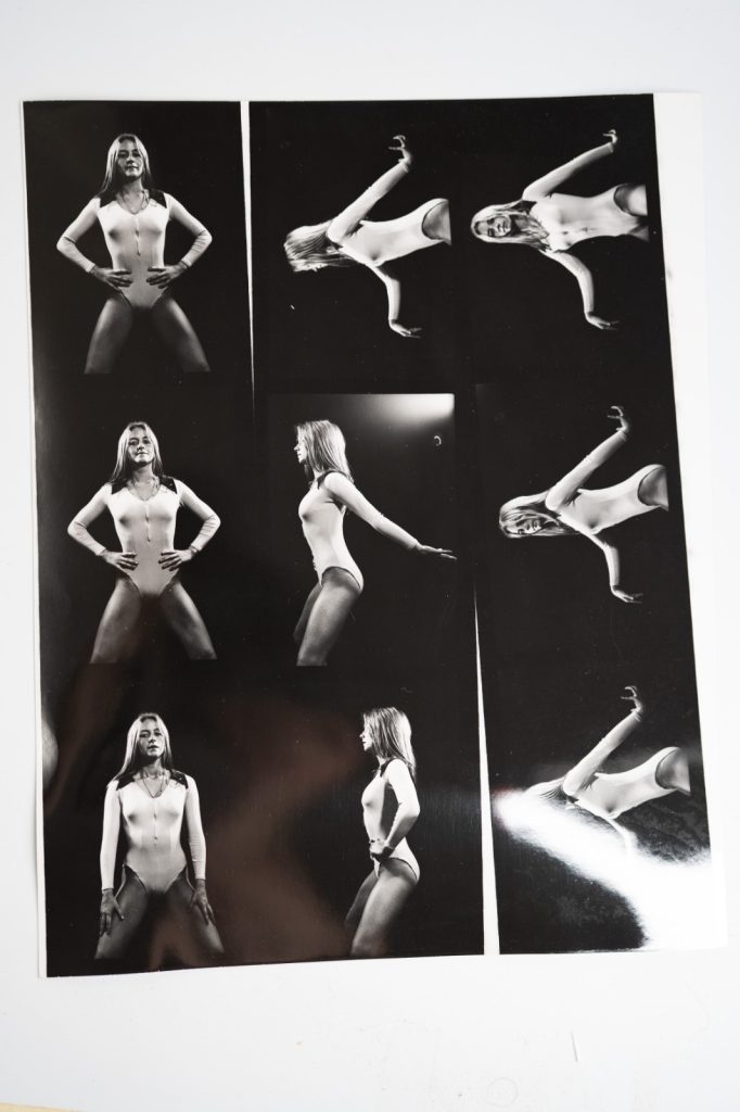 PHOTO Argentique France Planche contact Femme nue nu artistique 22X27cm vue 6X6c