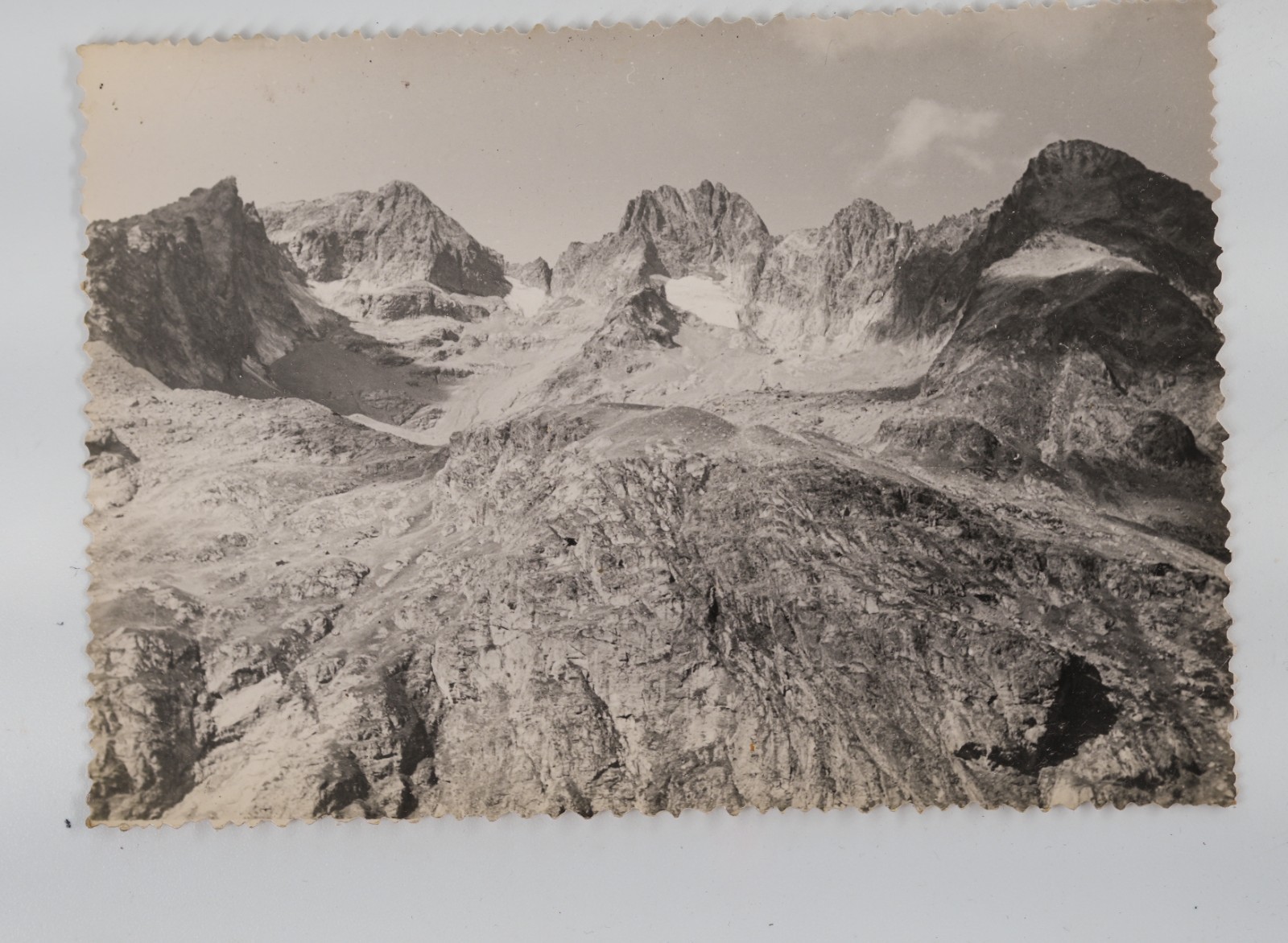 TIRAGE PHOTO CARTE Argentique France Montagne Alpes 10x15cm 1940