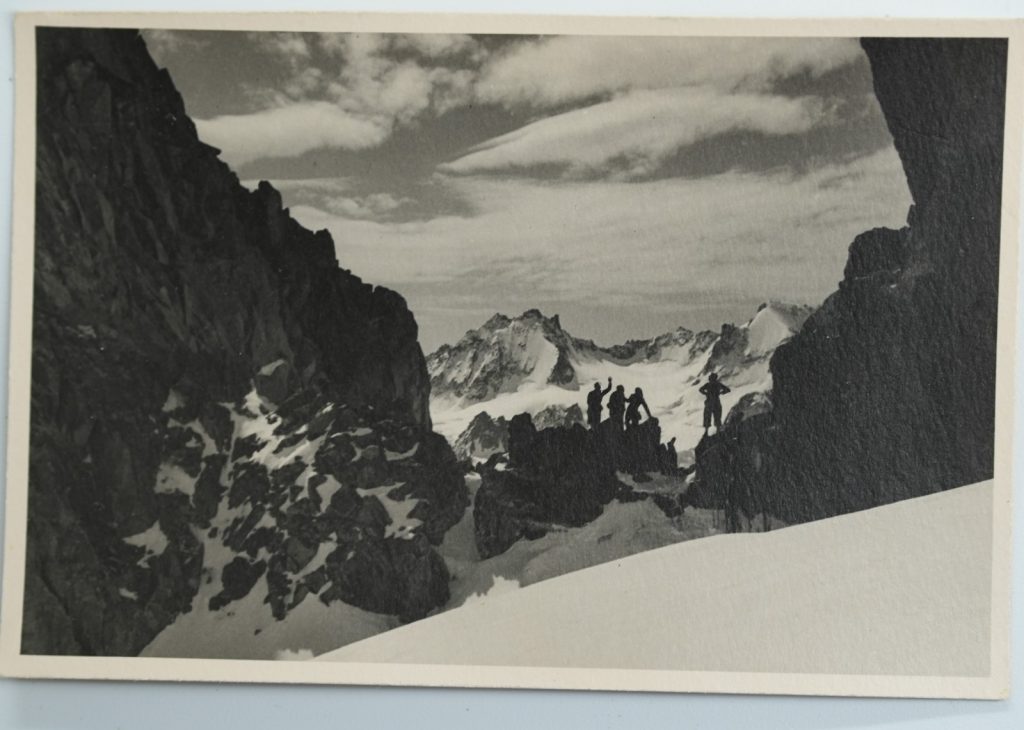 TIRAGE PHOTO Argentique France Alpiniste Amateur Montagne Alpes 9X13 1930