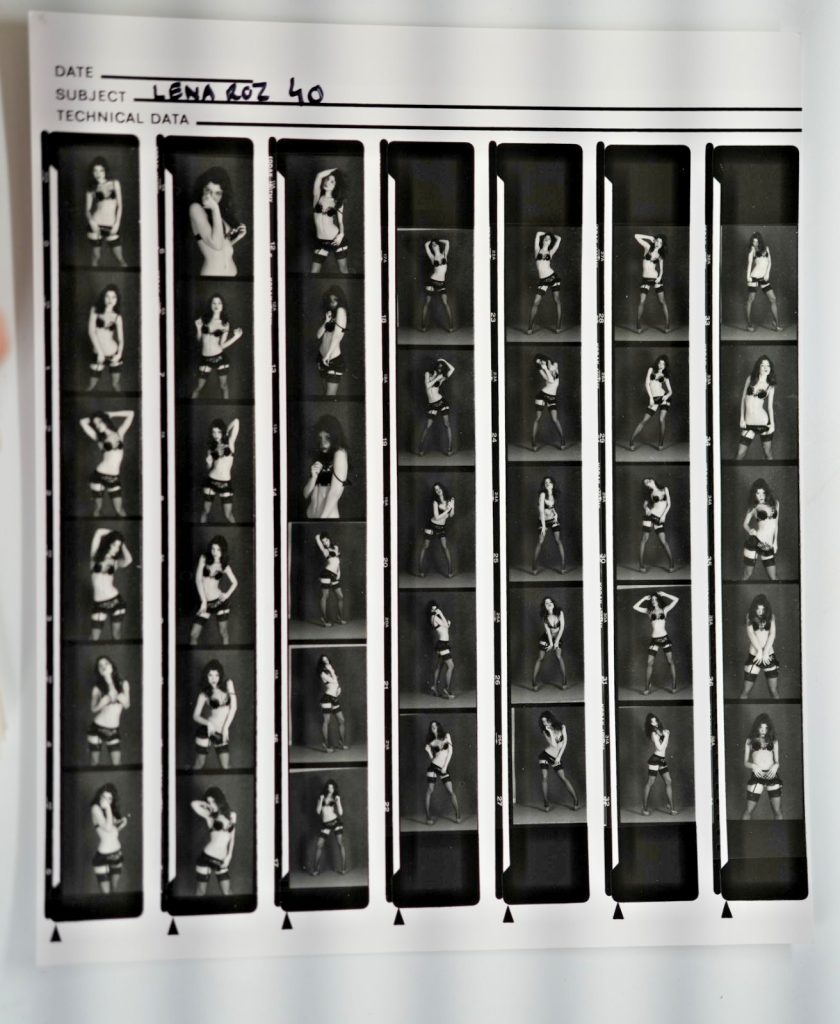 TIRAGE PHOTO Argentique planche contact nu artistique femme nue 24X29cm 1980