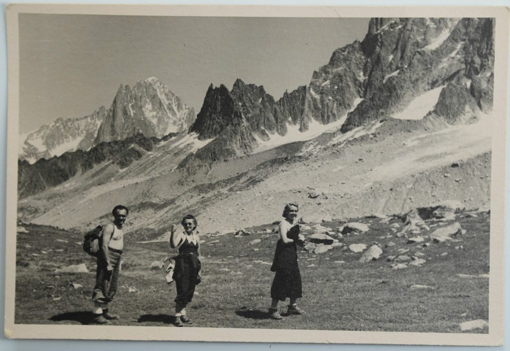 TIRAGE PHOTO Argentique France Alpiniste Amateur Montagne Alpes 9X13 1930