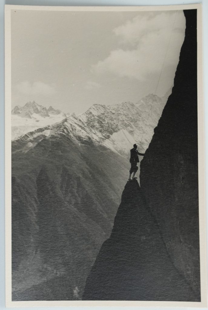 TIRAGE PHOTO Argentique	France	Alpiniste Amateur Montagne Alpes	9X13	1930