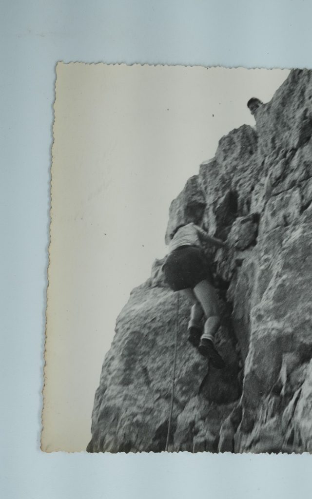 TIRAGE PHOTO Argentique France alpiniste amateur à Chamonix 10x15cm 1940