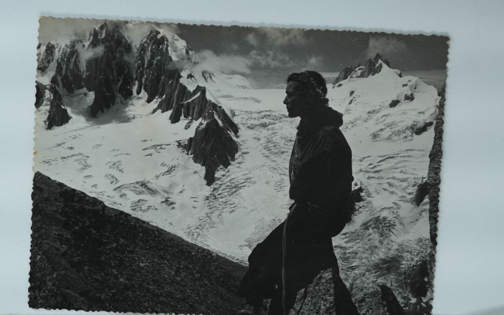 TIRAGE PHOTO Argentique France alpiniste amateur à Chamonix 10x15cm 1940