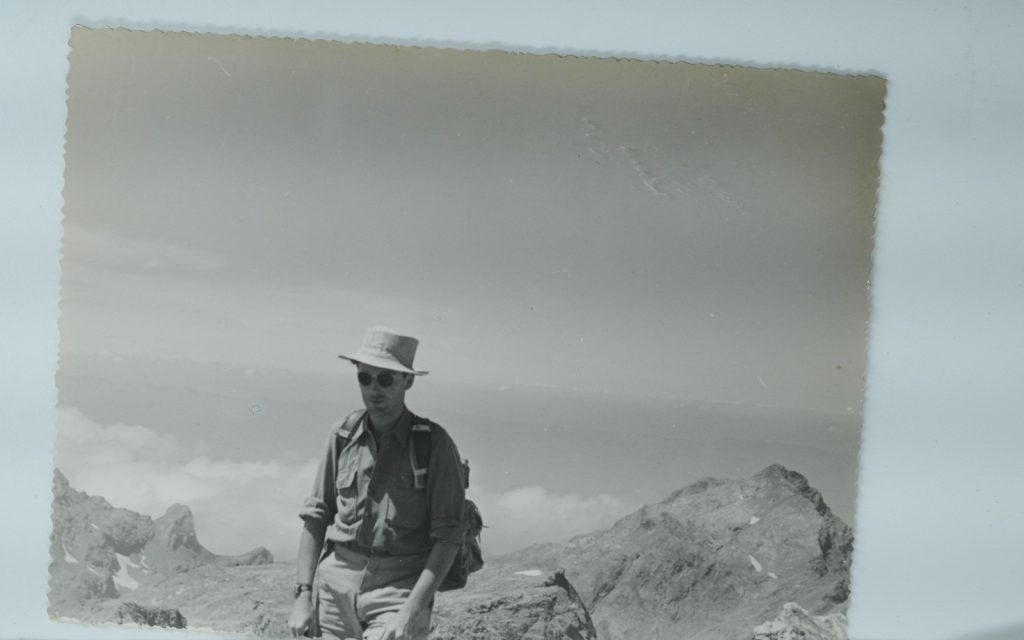 TIRAGE PHOTO Argentique France alpiniste amateur à Chamonix 10x15cm 1940