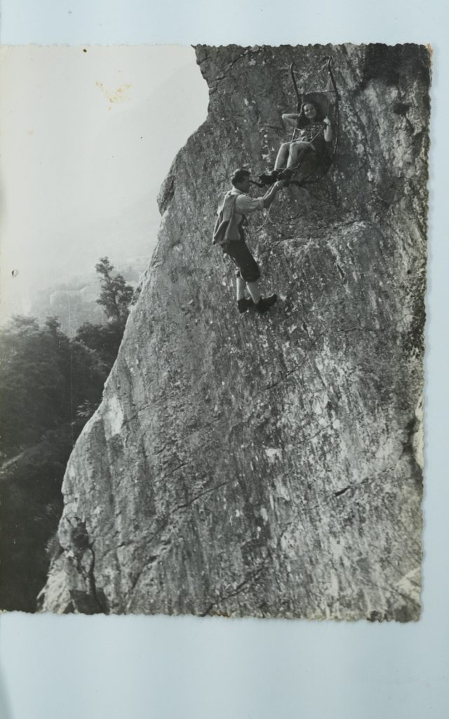 TIRAGE PHOTO Argentique	France	alpiniste amateur à Chamonix	10x15cm	1940