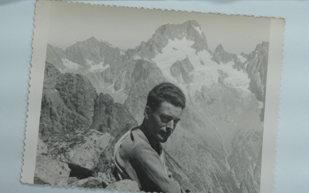 TIRAGE PHOTO Argentique	France	alpiniste amateur à Chamonix	10x15cm	1940